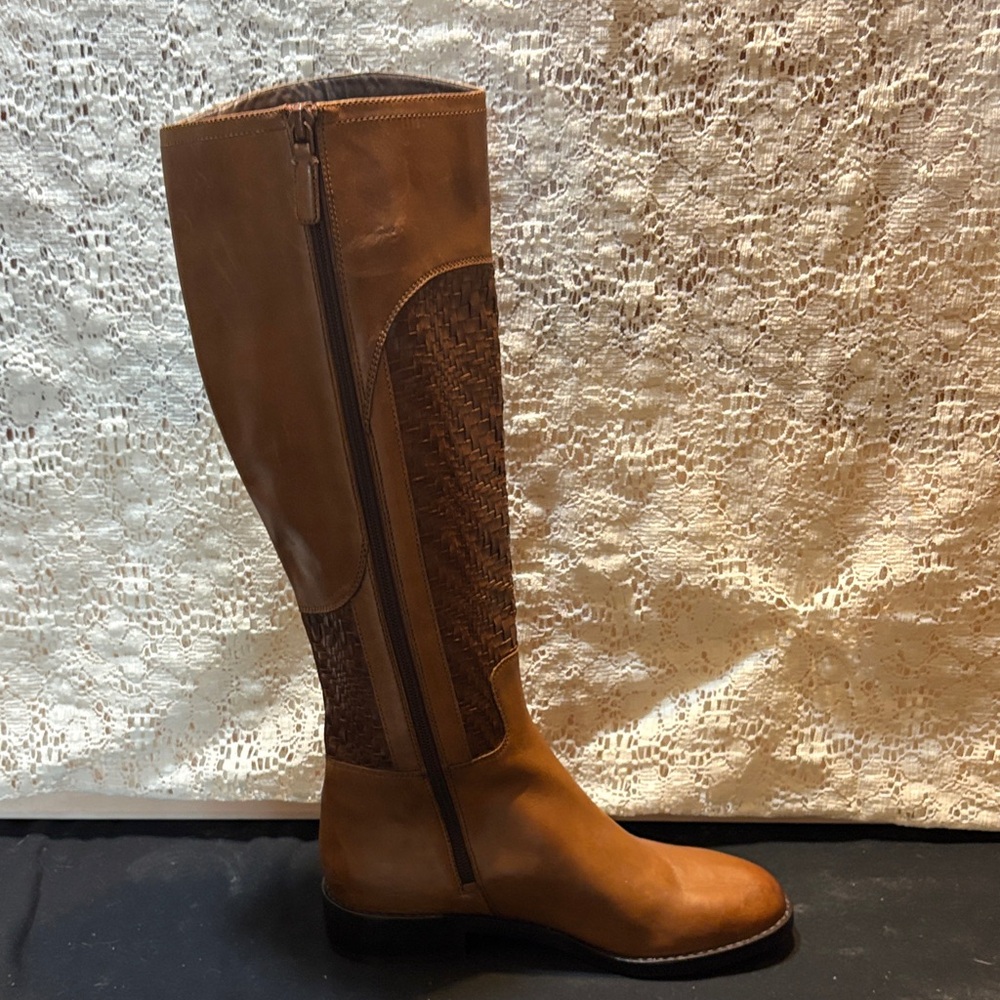 Cole Haan Tan and Brown Over the Knee Boots - Picture 3 of 8
